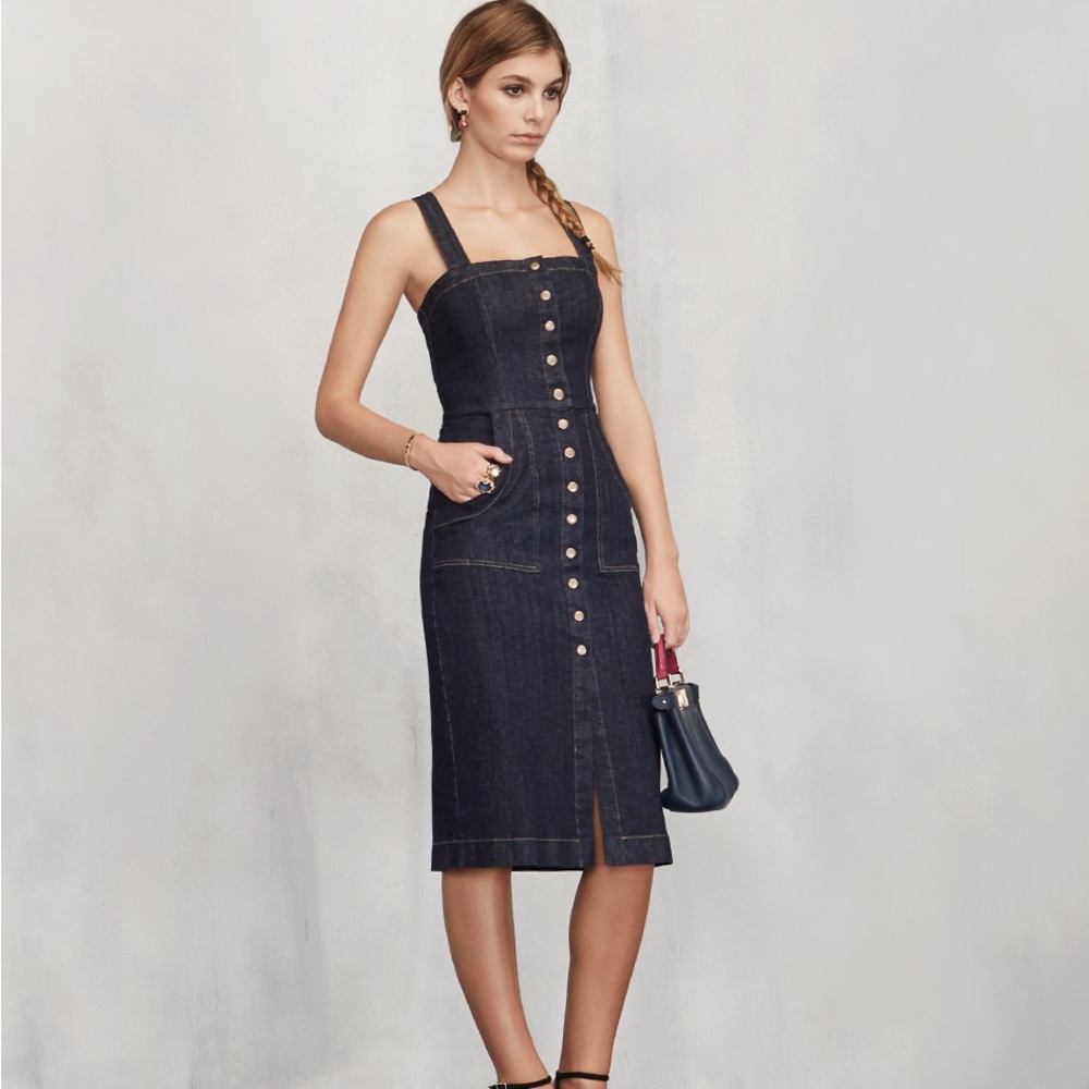 Reformation Winfield Dress | SZ XS | Gravel